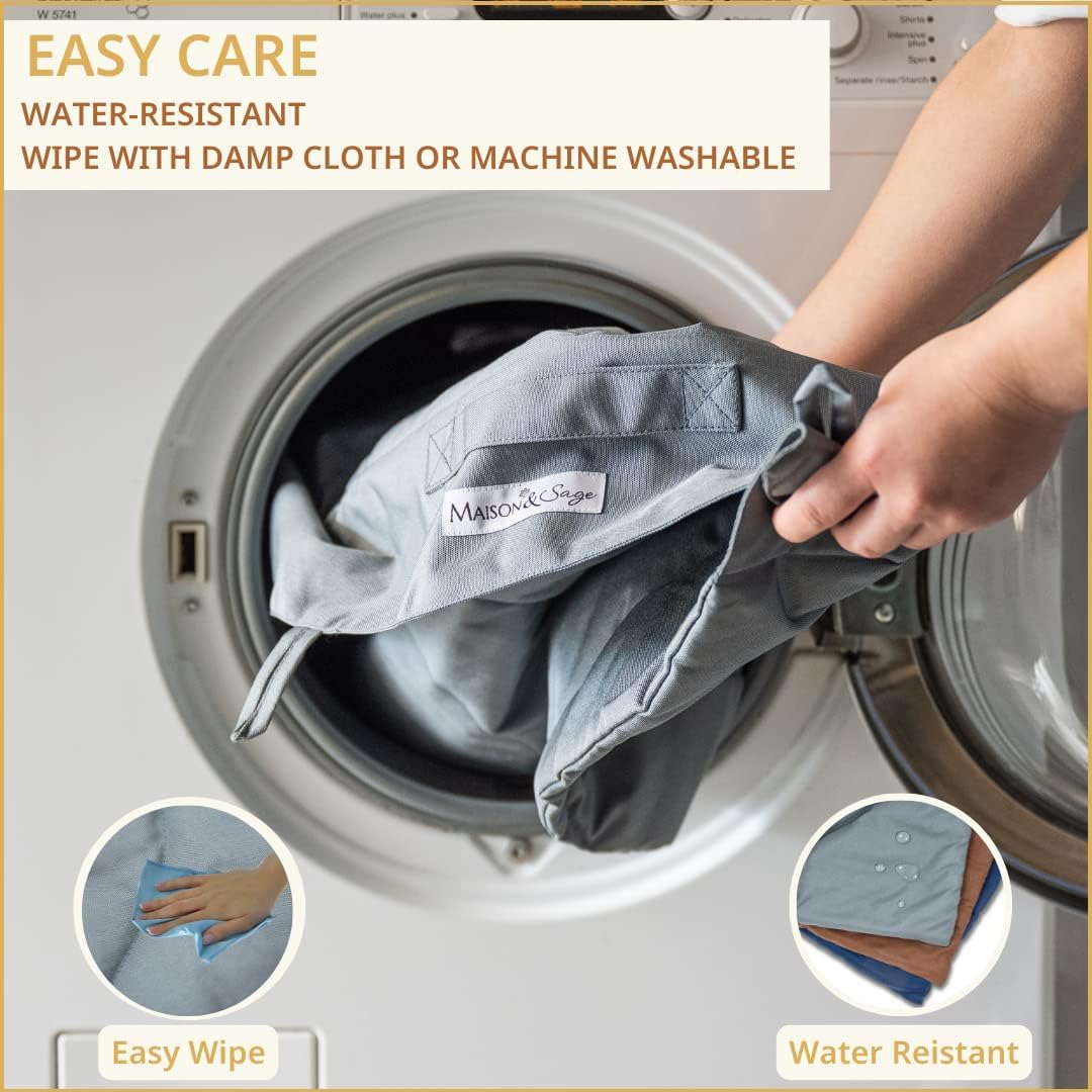 Portable Dog Mat - Waterproof & Foldable Pet Bed - Ideal for Indoor, Outdoor, Cafes, Travel, Camping, Grooming & Training - 39"x30" - Includes Carry Bag - Durable, Washable & Lightweight - Blue