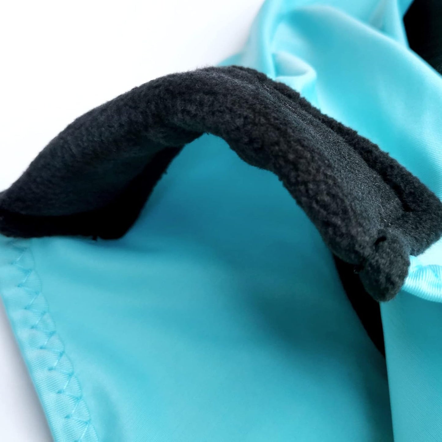 Horse Fly Mask with Ears - Large Eye Space for Full Vision, Breathable Stretch Comfort Fit, UV Protection, Forelock Opening, Easy Pull-On Paleblue Pony