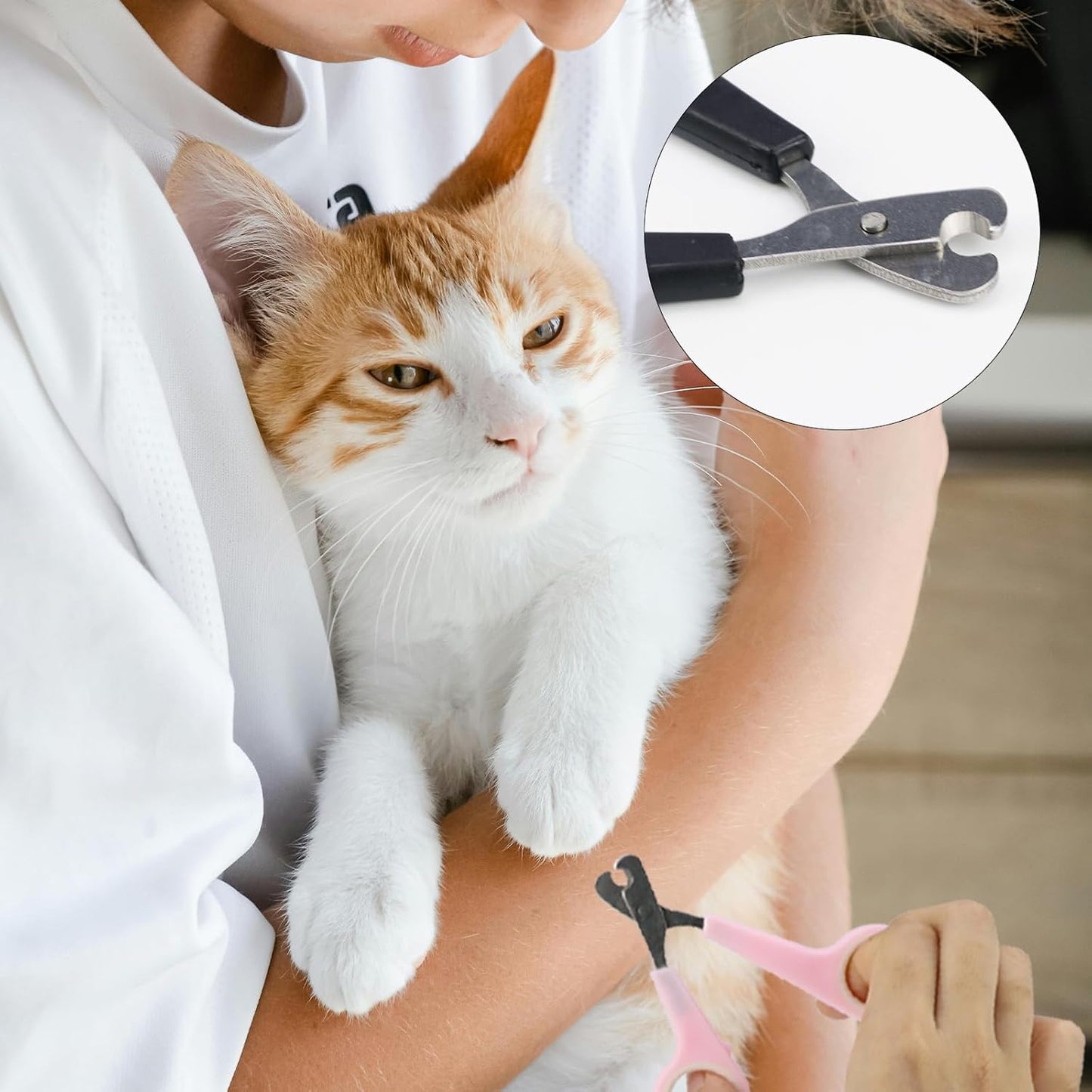 Pet Nail Clippers Grooming Tool Nail Scissors Clipper Nail Trimmers for Small Animals Pet Bird Parrot, 2.4x4.6 Inch