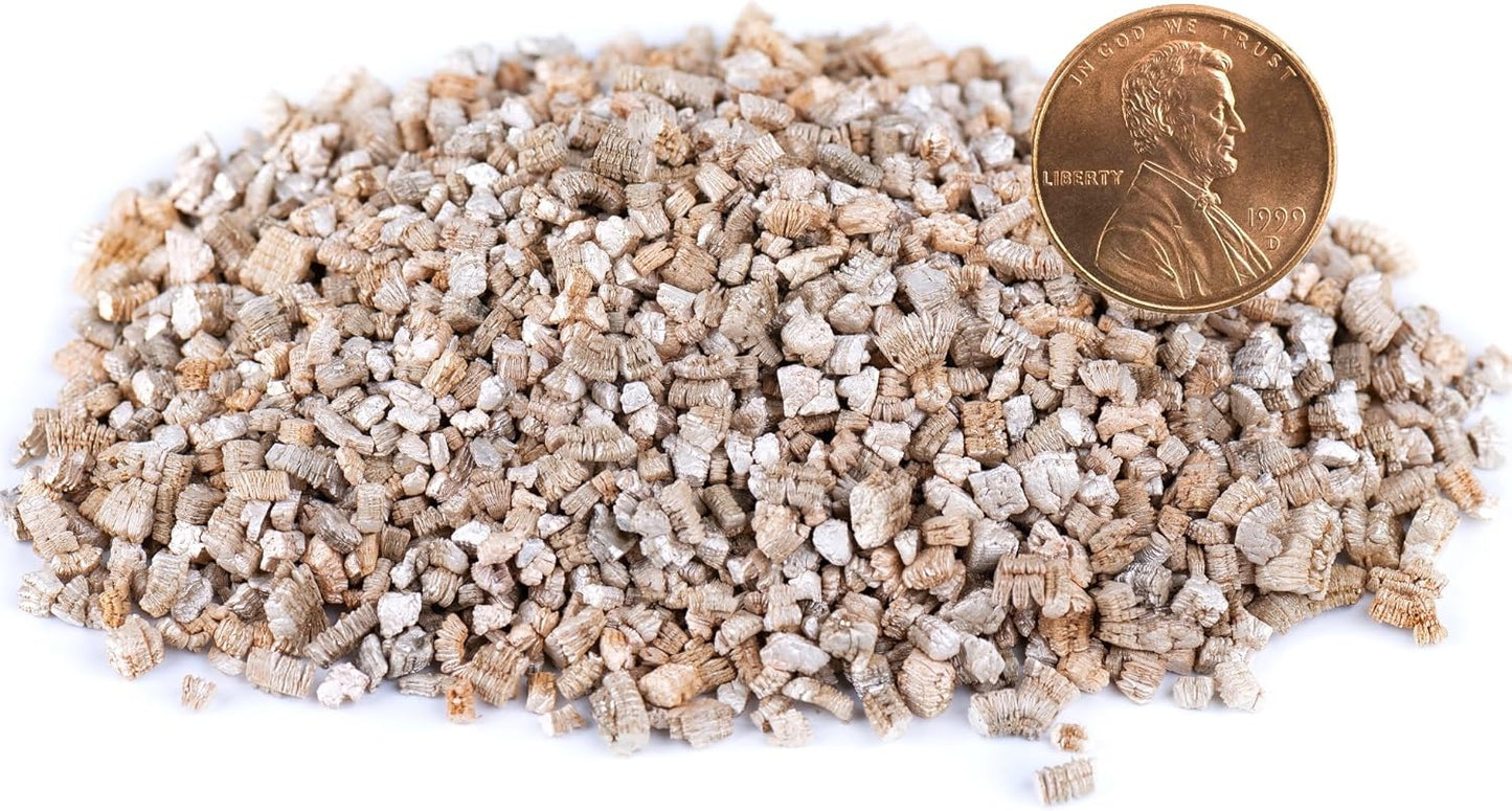 Organic Coarse Vermiculite for Indoor Gardening Plants and Mushrooms – Enhances Soil Aeration, Seed Germination, Rooting Cuttings – Small Packages and Bulk (Vermiculite Grade 3 – Medium, 15 quarts)