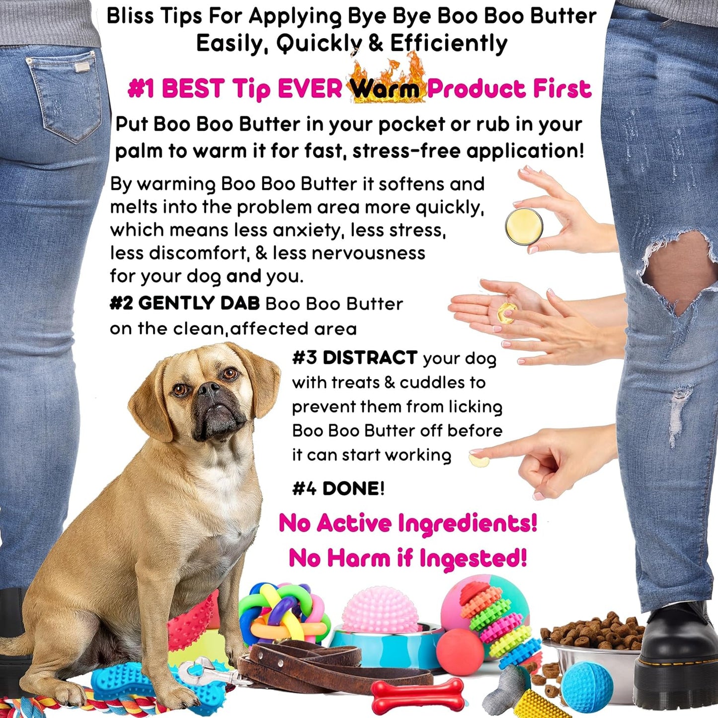 The Blissful Dog Puggle Boo Boo Butter, 2-Ounce