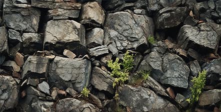 48X24IN Black Stone Aquarium Background, Rock Fish Reptile Tank Background, Natural Rocky Glass Bearded Dragon Terrarium Decor Background Wallpaper with 10 EVA Double-Sided Tape, Polyester