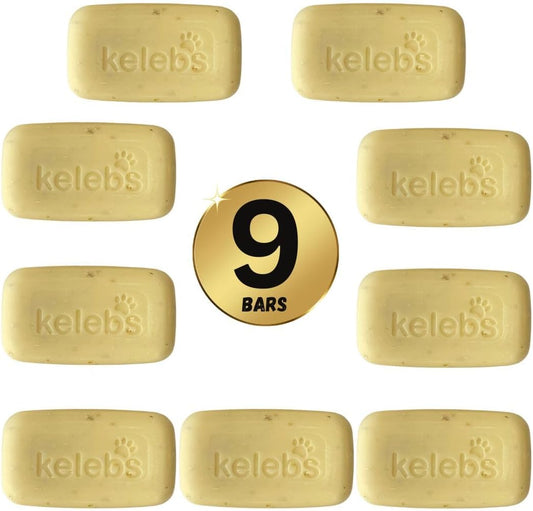 Deshedding Dog Shampoo Bar for Shedding Control, Natural Ingredients with Coconut Oil & Shea Butter | No Plastic Waste, Vegan, 9 - Value Pack