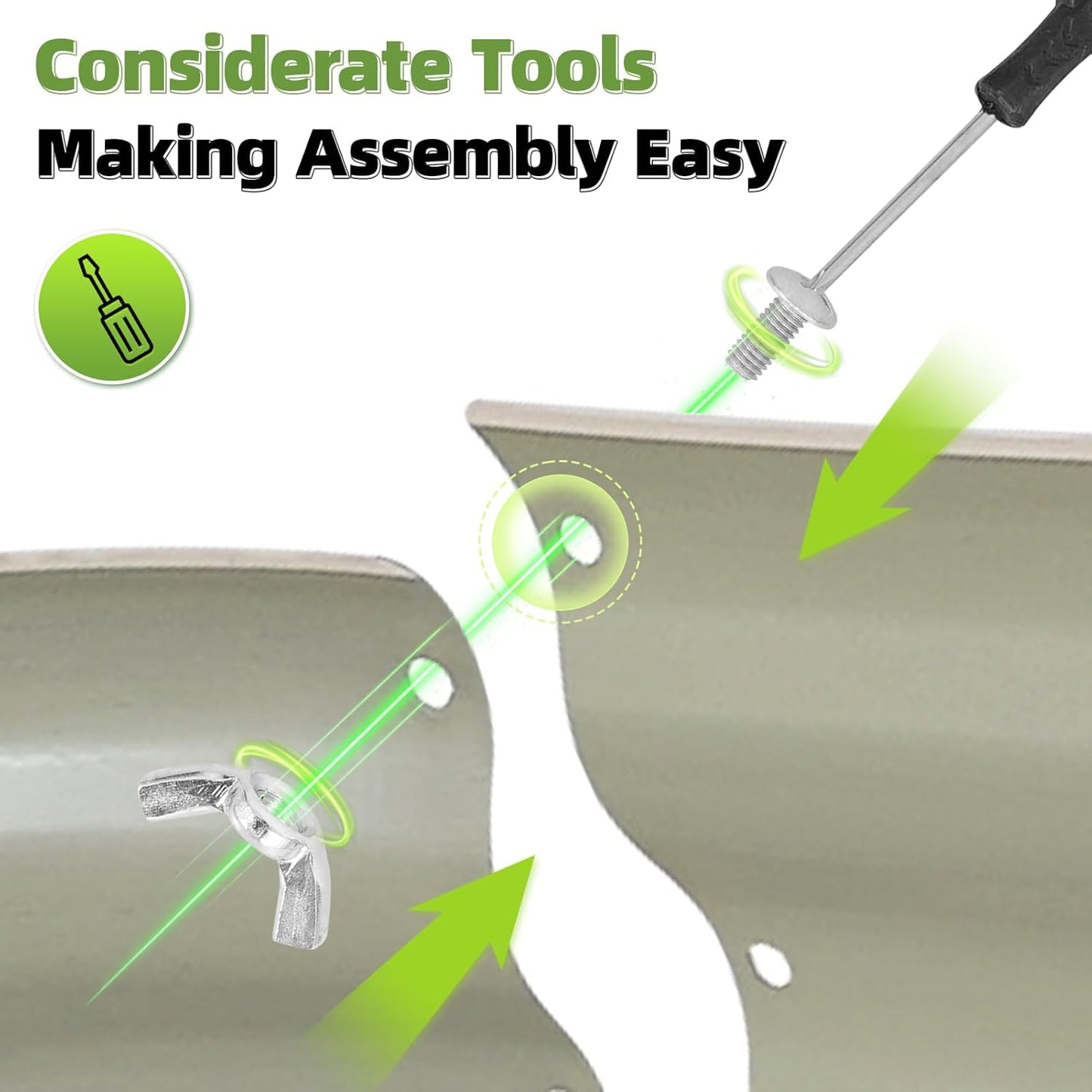 G GOOD GAIN Galvanized Metal Raised Garden Bed Kit - 4x2x1FT Outdoor Planter Box with Safety Edging and Gloves for Vegetables, Fruits, Flowers(White, 2PC)