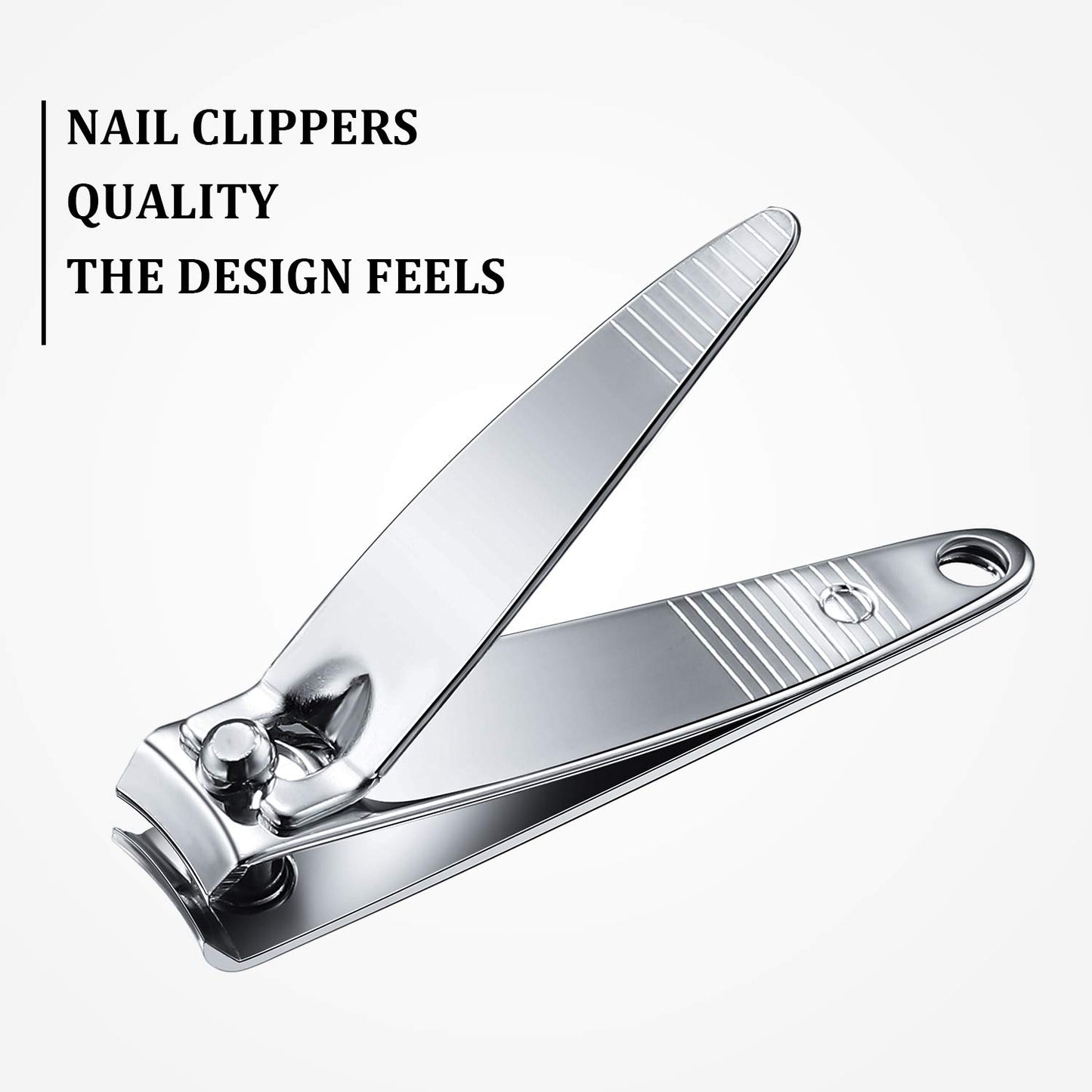 Mudder 100 Pieces Nail Clippers Set Bulk for Men Women Ultra Sharp Stainless Steel Fingernail and Toenail Clippers Flat Portable Travel Fingernails Sturdy Trimmer Pointed Pedicure Manicure Care Tool