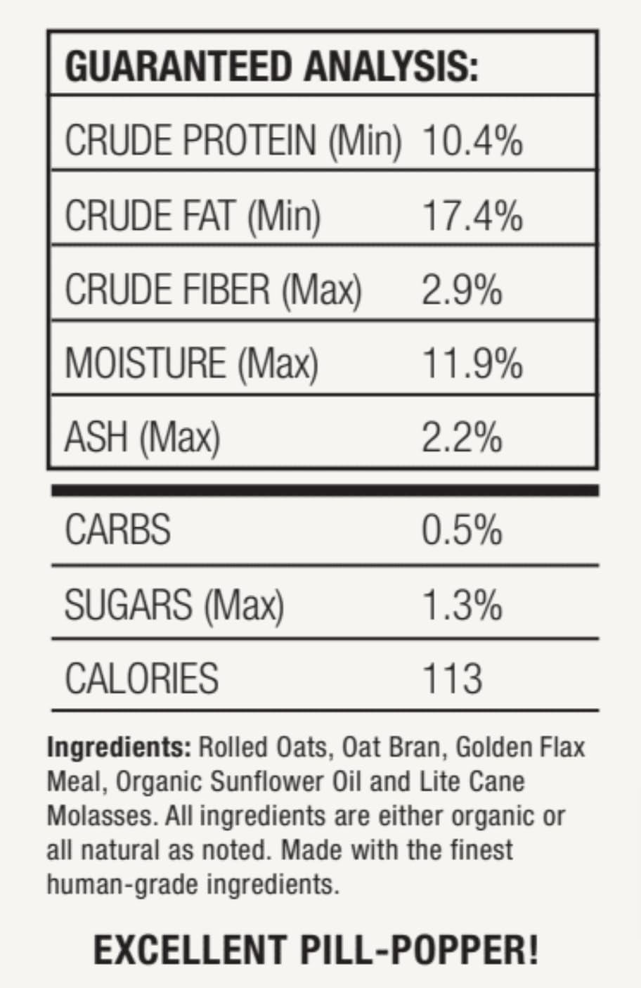 Horse Treats, Original Flavor, A Softer Cookie/Pill Popper Made w/Lite Molasses, Low Carb/Sugar, Wheat, Corn, Soy & Alfalfa Free.All Natural Ingredients, 10 lb
