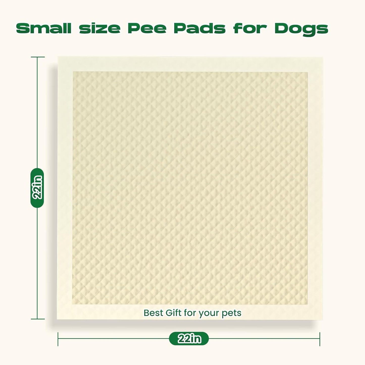 Puppy Pads 30 Count Small 22x22in Bamboo Training Pads Deodorizing Leakproof Quick Drying Dog Pee Pads Super Absorbent Disposable Pee Pads for Dogs Puppies, Doggie, Cats, Rabbits
