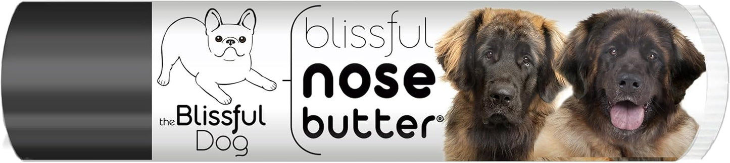 The Blissful Dog Leonberger Nose Butter for Dry, Cracked Skin, Lick-Safe Dog Nose Balm with Moisturizing Shea Butter, Almond, Olive, and Essential Oils, Pet Supplies, Uncented, 0.15 oz.