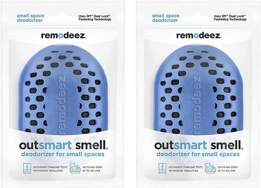 Remodeez Litter Box Deodorizer and Cat Odor Trapper, Made From Natural Renewable Coconut Shell Charcoal, Natural Air Fresheners, Odor Absorber - 2PACK