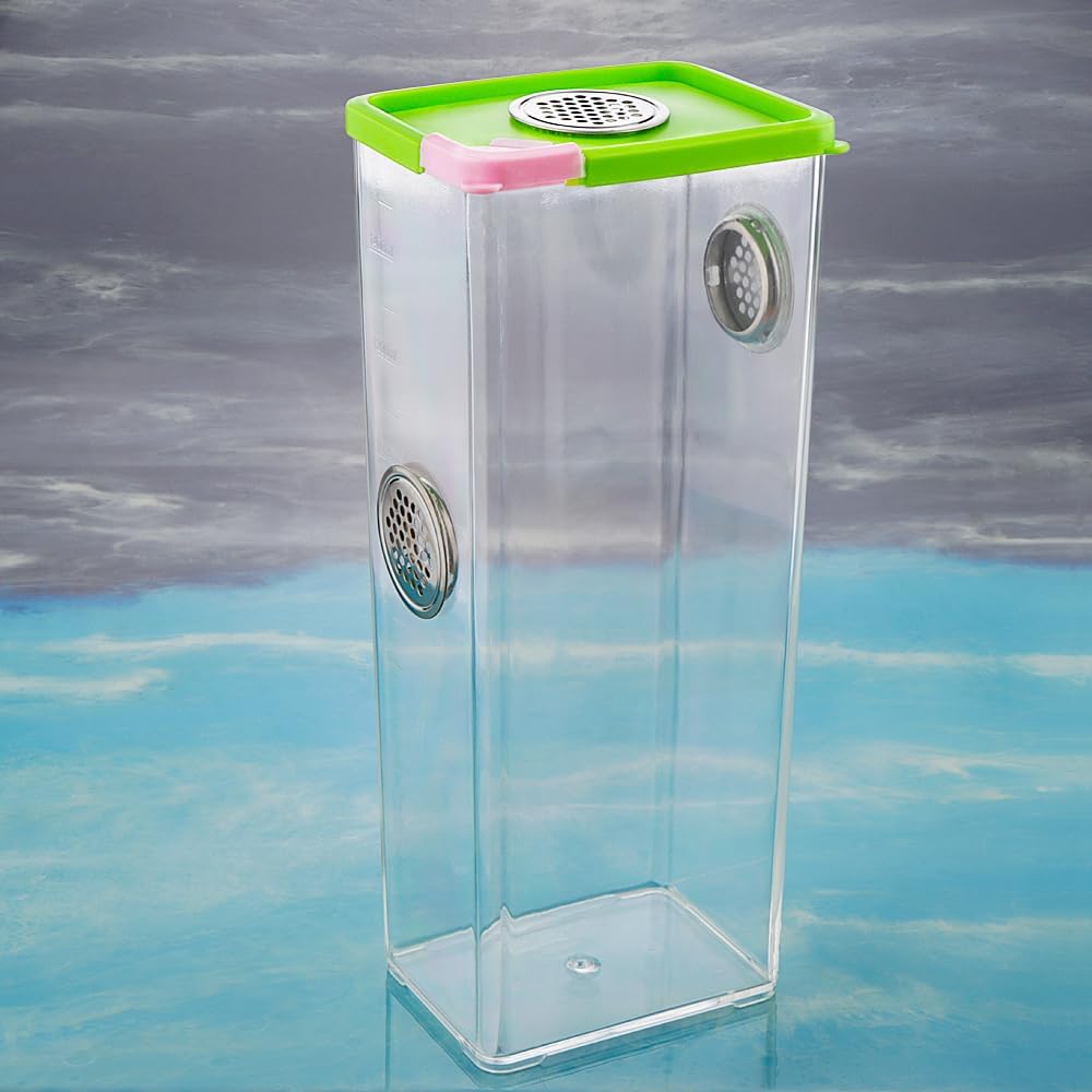 Tarantula Large Breeding Box Reptile Transparent Feeding Box Frog Cricket Snail Hatching Container Insect Habitat Cage(10.1" x 4.1" x 3.1")