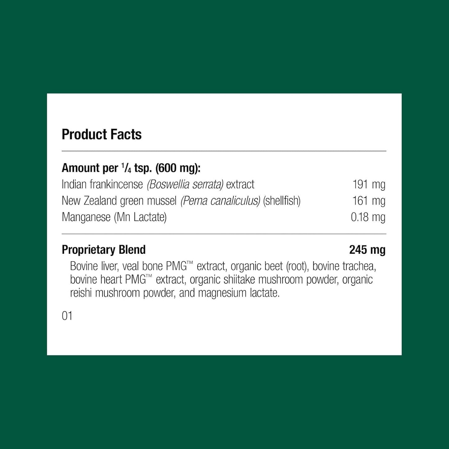 Standard Process Canine Musculoskeletal Support - Bone & Joint Health Formula for Pets - Canine Musculoskeletal Support Supplement - Supplement for Dogs to Aid Joint Comfort & Muscle Health - 30 g