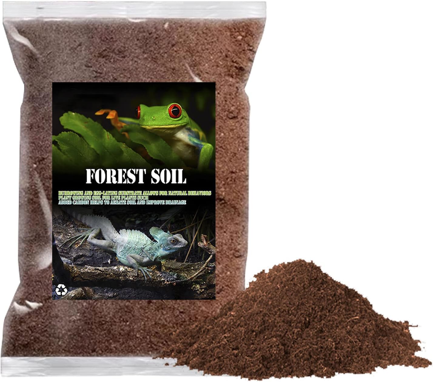 BNOSDM Reptile Soil Substrate Fluffy Small-Strand Reptile Substrate and Snake Bedding Clean Natural Terrarium Bedding for Lizards Snakes Tortoises Tarantulas
