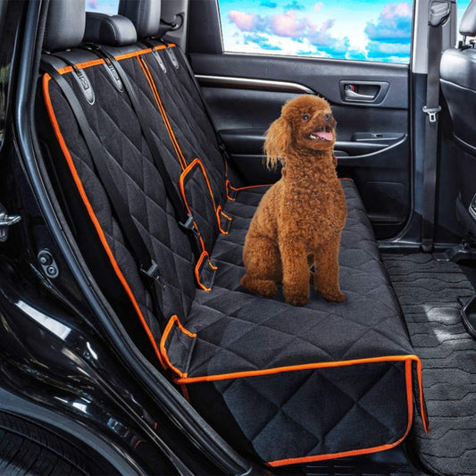 Car Seat Protector, 600D Heavy Duty Car Seat Cover for Dogs, Waterproof Dog Car Seat Cover for Back Seat, Scratch Proof Nonslip Seat Cover for Dogs in Car