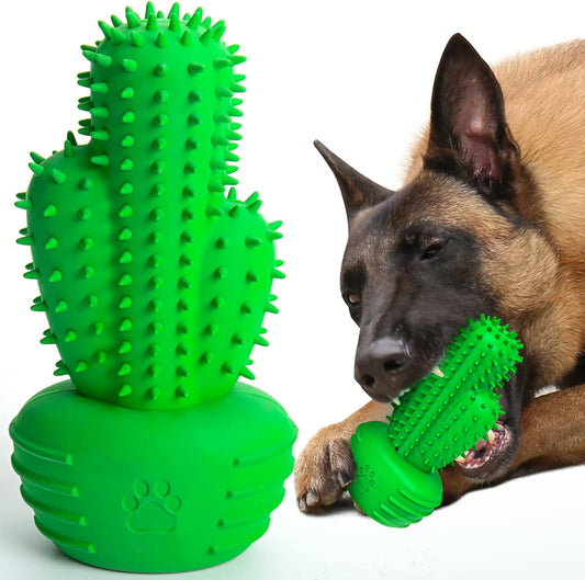 Dog Chew Toys Dog Toothbrush Stick Teeth Cleaning Brush Dental for Medium Large Dog, Puppy Christmas,Easter Birthday Gifts,Outdoor Squeaky Toys for Aggressive Chewers Tough Toys Interactive