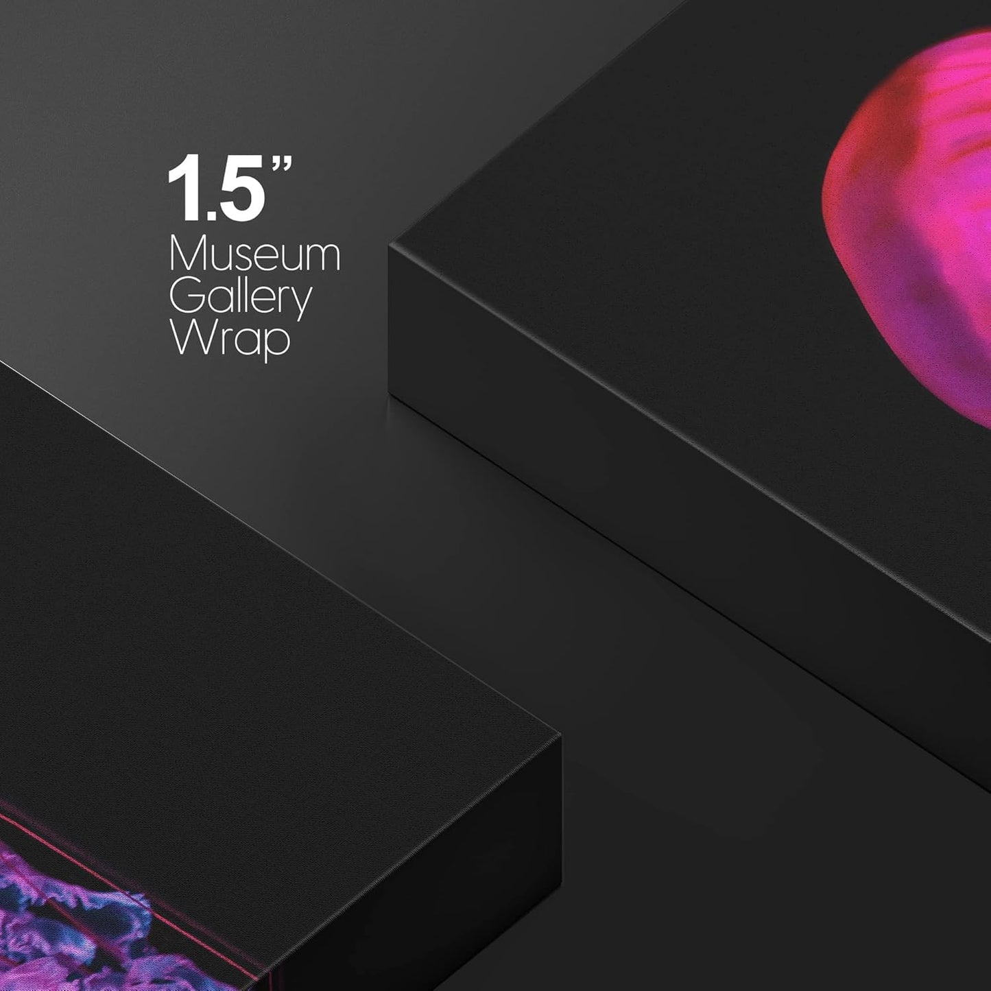 wall26 Canvas Print Wall Art Underwater High Contrast Pink Jellyfish Sea Nature Animals Photography Realism Rustic Scenic Landscape Wilderness Colorful for Living Room, Bedroom, Office - 24"x36"