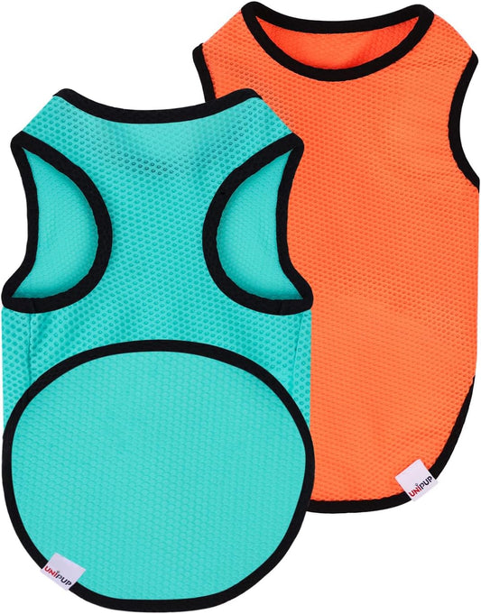 2 Pack Cooling Shirts for Dogs, Lightweight Mesh Breathable Dog Clothes for Large Breed Dogs Boy Girl,Sun-Protection Sleeveless Shirts for Dog&Cat Puppy Vest Pet Apparel - XXXL