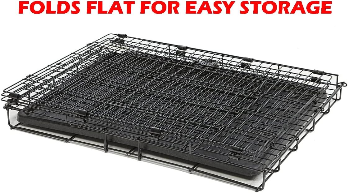 Durable Easy Portable Collapsible Metal Travel or Veterinary Collapsable Parrot Bird Carrier Beaks-Proof Easy Clean Carrier Cage with Stainless Steel Feeder Bowls Natural Wooden Perch