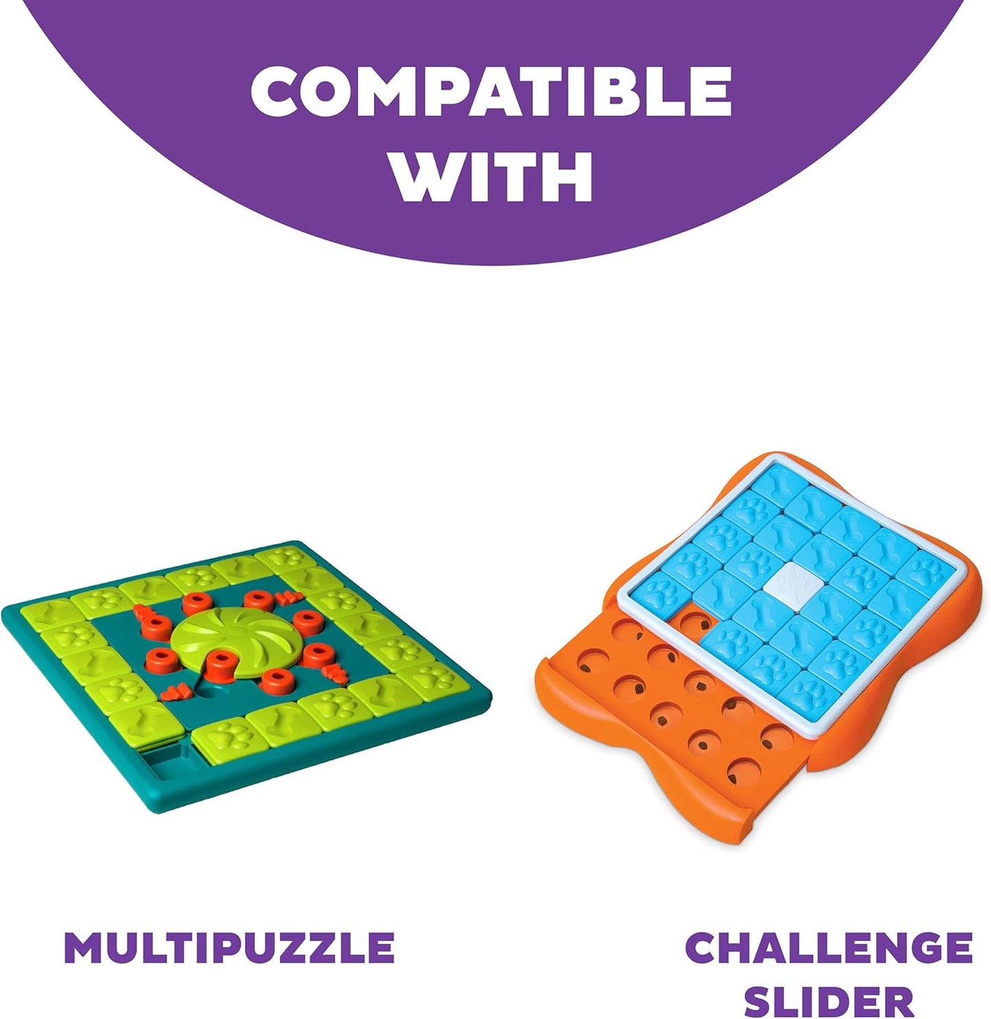 Outward Hound Nina Ottosson Nina Ottosson Extra Tiles for Dog Puzzles Challenge Slider & Multipuzzle - 5 Pack, Blue