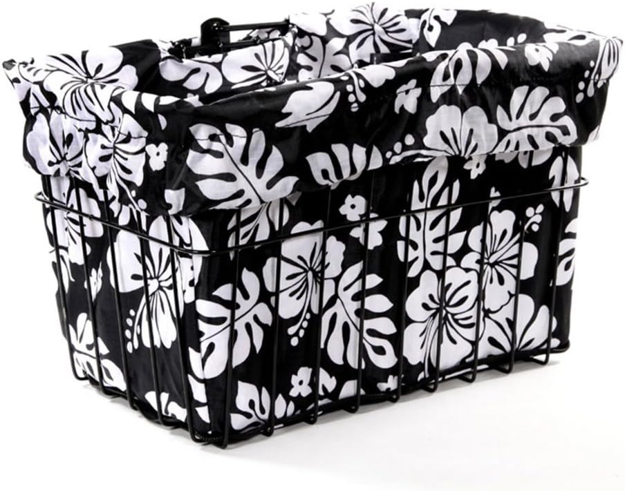 Cruiser Candy Bike Basket Liner Waterproof, Universal Fit for Most Bike Baskets, Stylish 2in1Tote, Bike Basket Cover, EBiKE Front Wire Or Wicker Bike Baskets Fits Up to 15x12x10