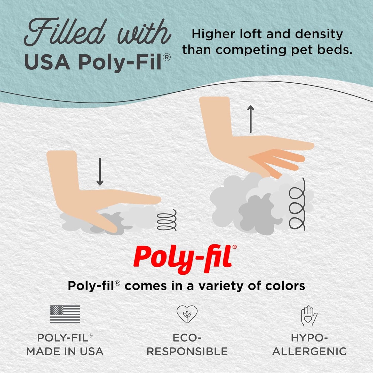 Best Friends by Sheri Original Calming Donut Dog and Cat Bed, Shag Faux Fur, Frost Gray, (23in x 23in) - Anxiety Relief for Pets Up to 25 lbs