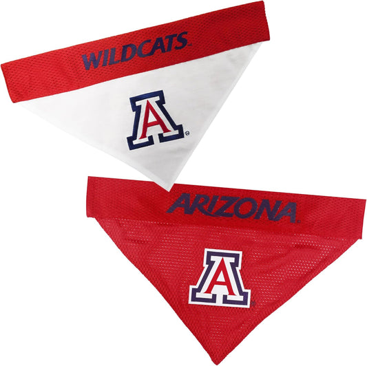 Pets First Collegiate Pet Accessories, Reversible Bandana, Arizona Wildcats, Small/Medium
