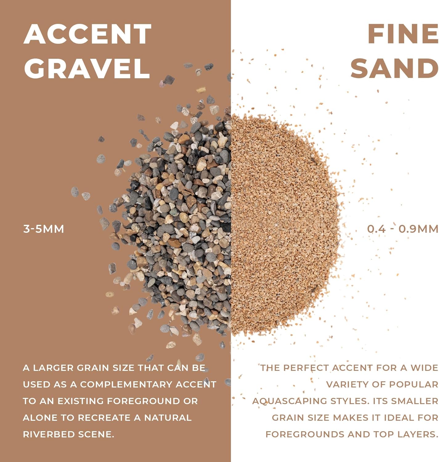 Ultum Nature Systems Controsand Mojave Aquarium Sand (3L) - Freshwater Tank Substrate for Live Shrimp & Planted Aquariums