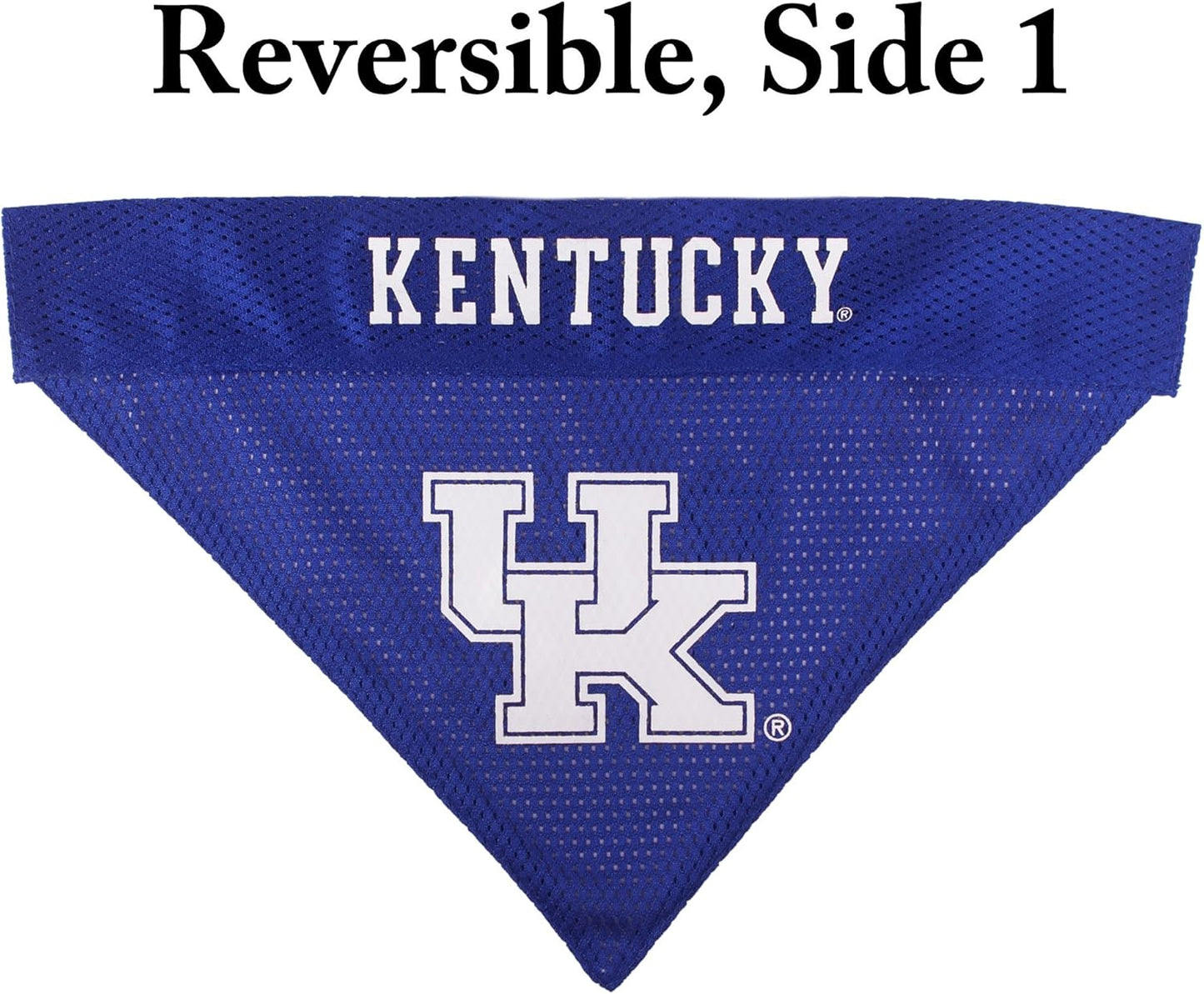 Pets First Collegiate Pet Accessories, Reversible Bandana, Kentucky Wildcats, Small/Medium