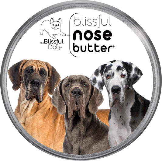 The Blissful Dog Great Dane Nose Butter, Versatile Dog Nose Balm for Dry Nose, Handcrafted Nose Moisturizer, Easy-to-Apply Dog Essentials, Unscented, 2 oz.