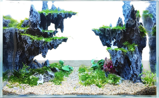 Fish Tank Decor Rocks.Aquarium Decoration Model.Easy and Quick Solution for Aquascaping.(Sky City)