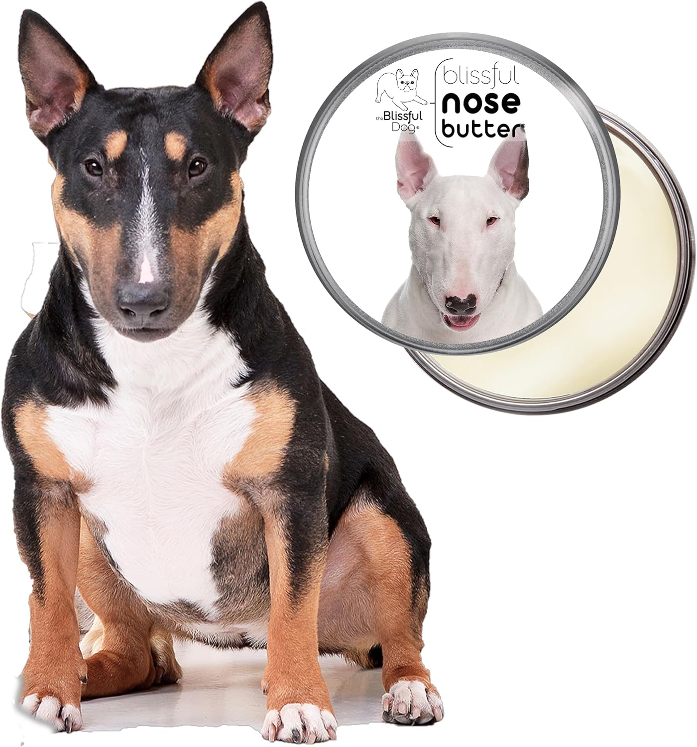 The Blissful Dog Bull Terrier Unscented Nose Butter, 8 oz