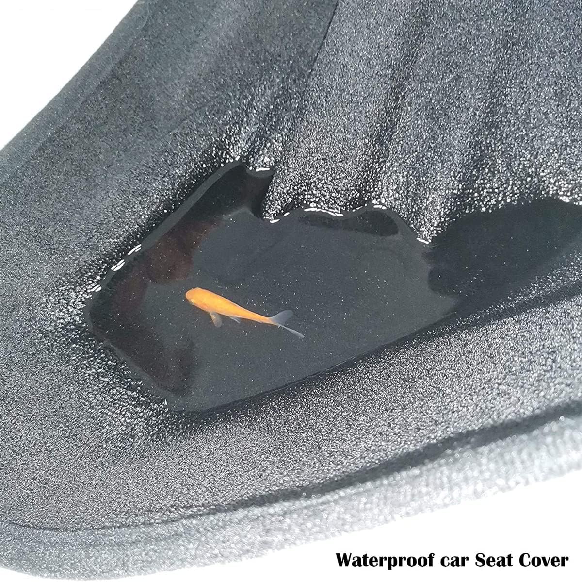 Car Seat Cover Protector Front Seats,for Gym Workout,Running,Swimming,Beach and Hiking,Waterproof Sweat Towel Bucket Seat Covers for Cars SUV Trucks (Grey, 2Pcs)