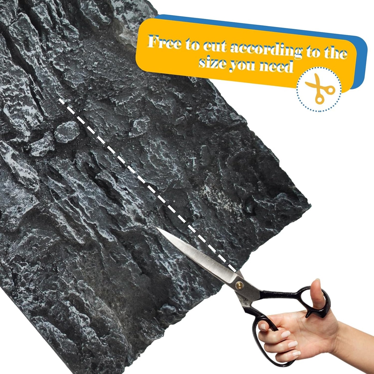 Reptile Tank Background Board Rock Terrarium Cork Background Board 3D Wall Backdrop Aquarium DéCor Backgrounds Amphibian Habitat Decoration for Lizards Leopard Gecko Bearded Dragons Turtle