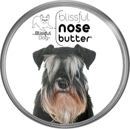 The Blissful Dog Schnauzer Nose Butter for Dry, Cracked Skin, Lick-Safe Dog Nose Balm with Moisturizing Shea Butter, Almond, Olive, and Essential Oils, Pet Supplies, Uncented, 4 oz.