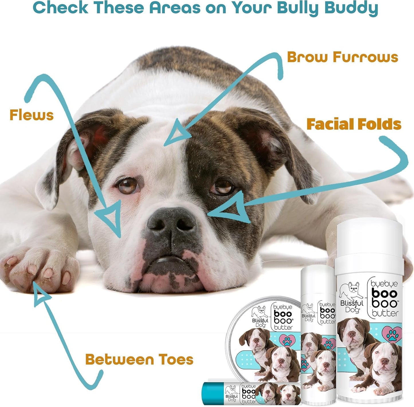 The Blissful Dog American Bulldog Boo Boo Butter, 16oz