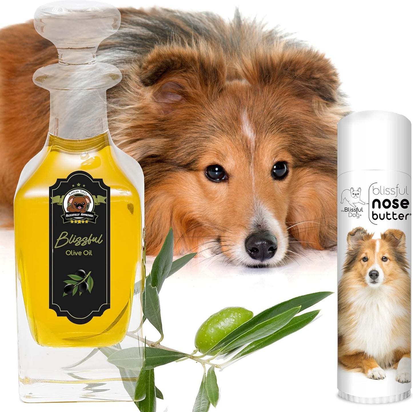 The Blissful Dog Shetland Sheepdog Nose Butter, Versatile Dog Nose Balm for Dry Nose, Handcrafted Nose Moisturizer, Easy-to-Apply Dog Essentials, Unscented, 0.50 oz.