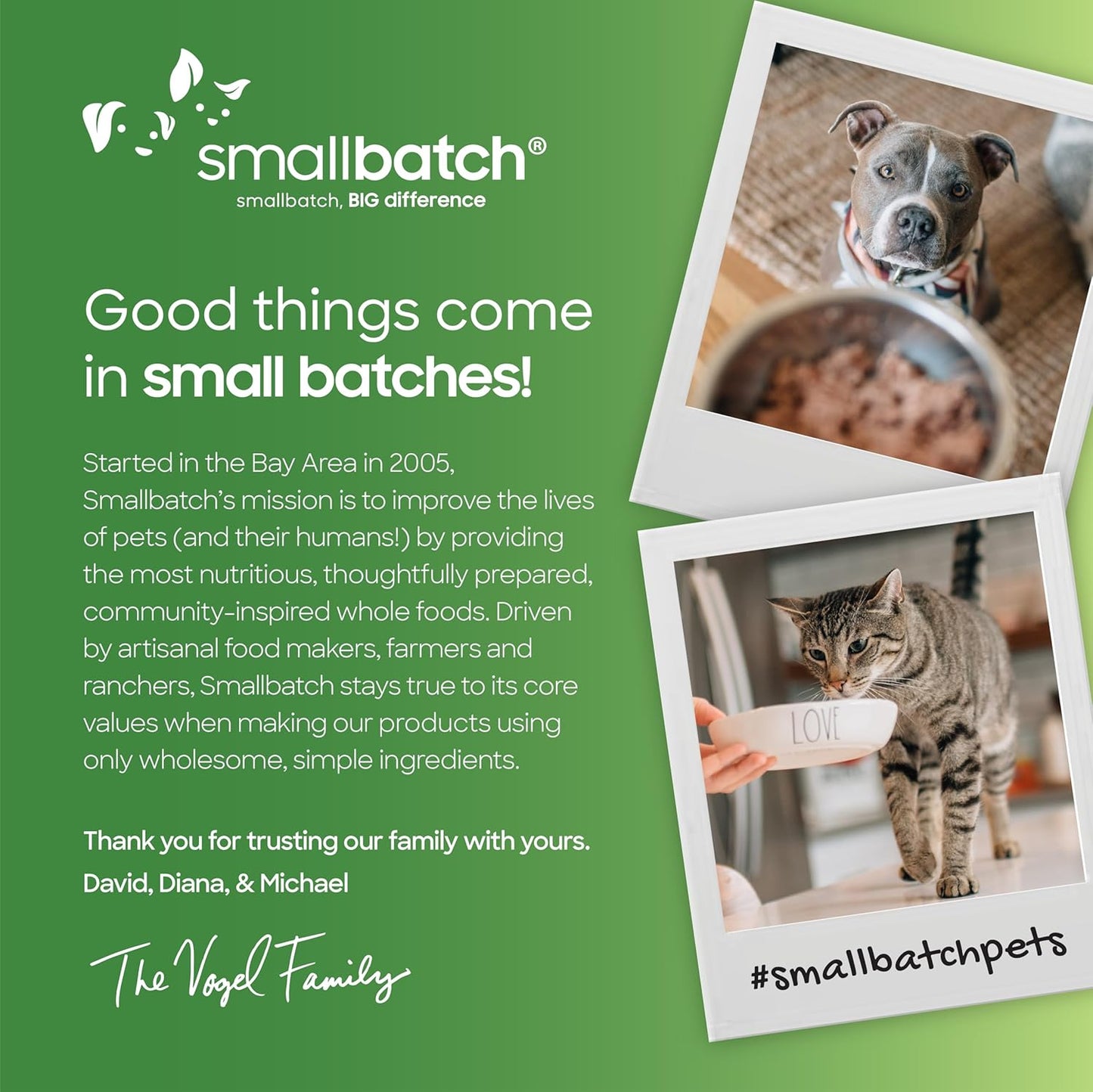 Smallbatch Freeze Dried Dog Treats, Superfood Food Topper Chicken Bites for Dogs & Cats, Probiotics, Organic Ingredients, High Protein, Grain Free Healthy Treat Food Topper, Made in the USA, 18 oz Bag