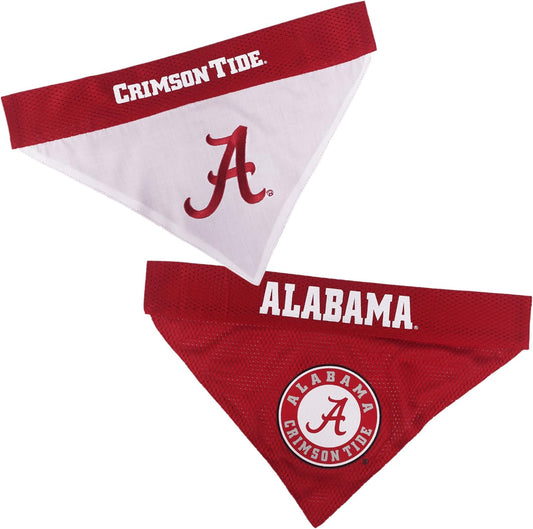 Pets First Collegiate Pet Accessories, Reversible Bandana, Alabama Crimson Tide Size XX-Large