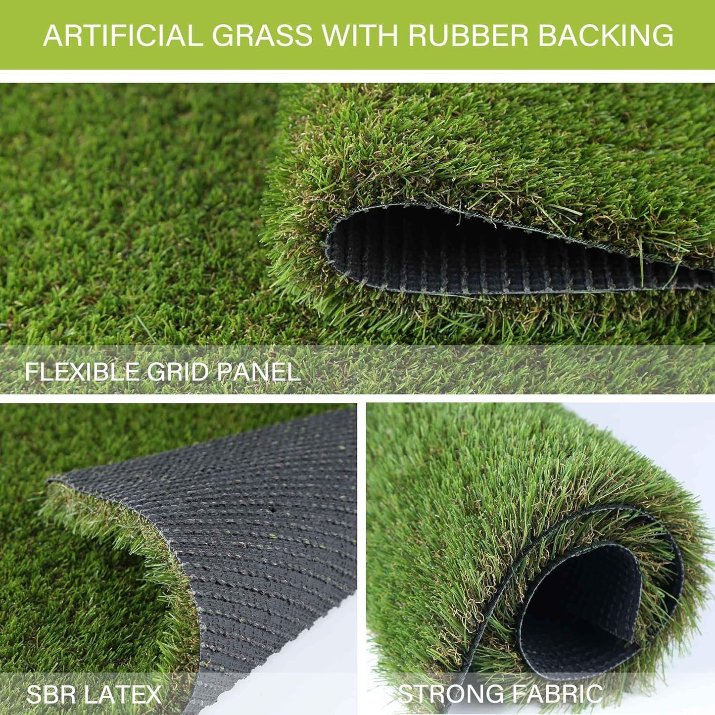 Dog Grass Pads 3 x 5 FT Artificial Grass Pee Pads for Dogs Potty Fake Grass Rug Turf Mat for Dogs Training Indoor Outdoor Garden Lawn Artificial Grass Rug