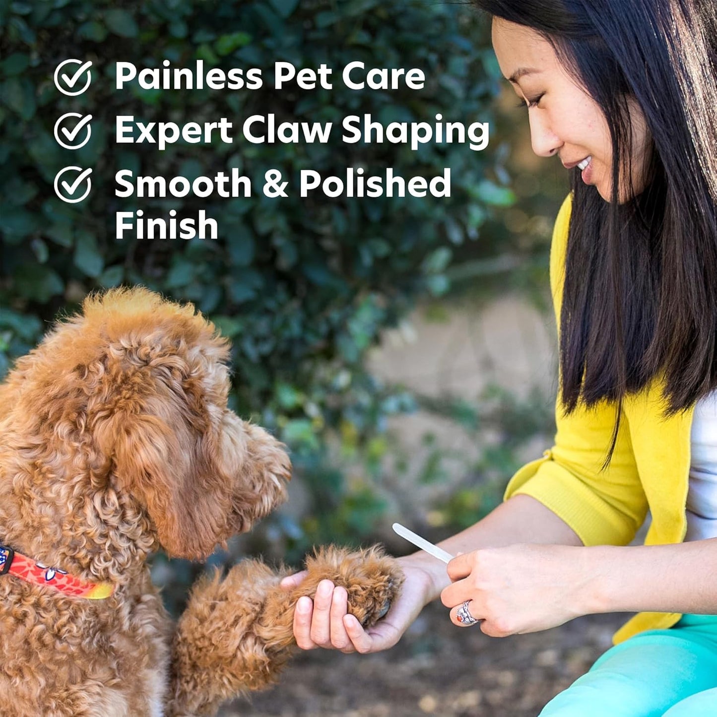 Bona Fide Beauty Pet Nail File Made of Czech Glass, Quiet and Painless Pet Nail Filer for Small Dogs, Cats, Birds, and Rabbits