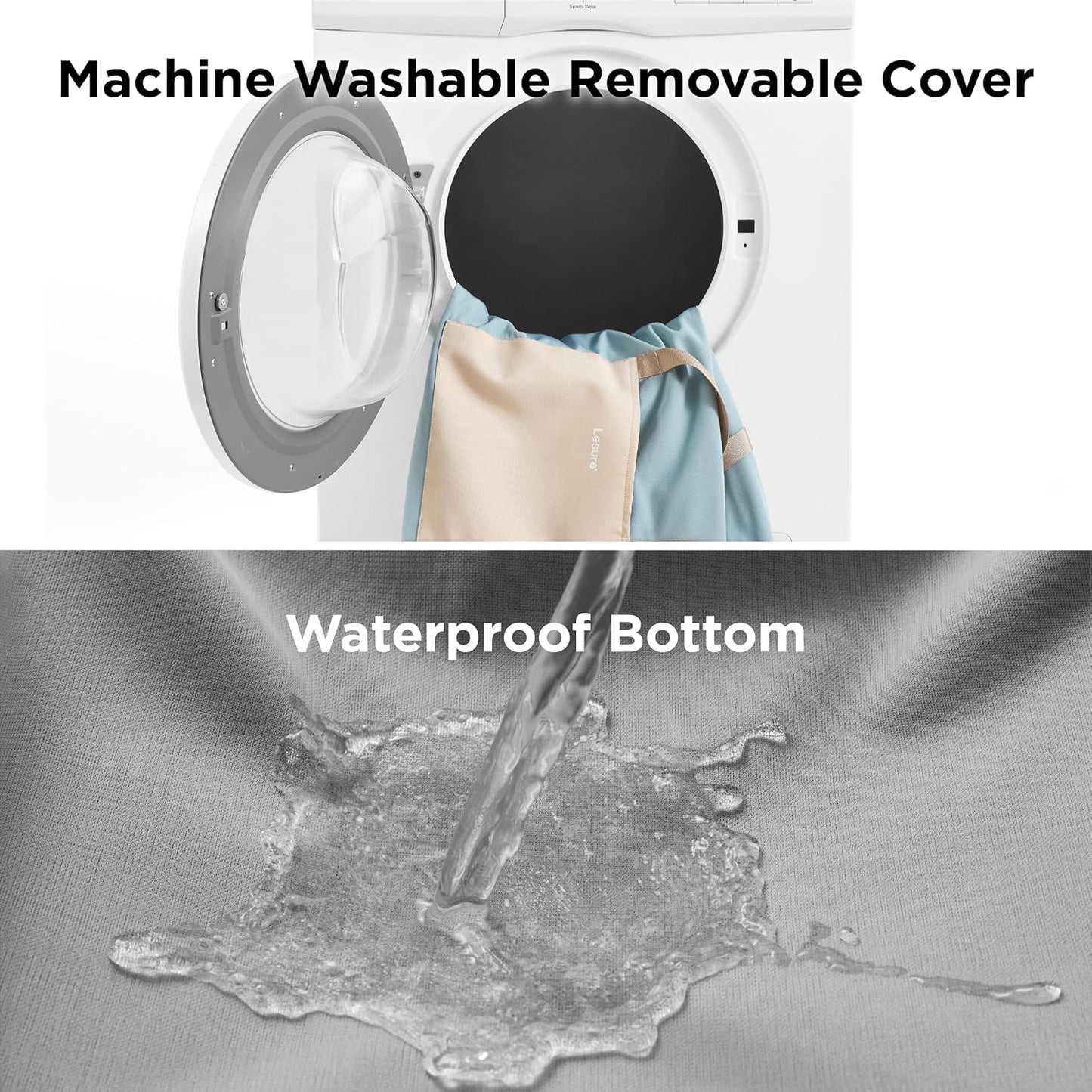 Lesure Small Dog Car Seat for Small Dogs - Soft Dog Booster Seat for Car with Storage Pocket and Clip-On Safety Leash and Thickened Memory Foam Filling, Pet Travel Carrier Bed, Light Blue