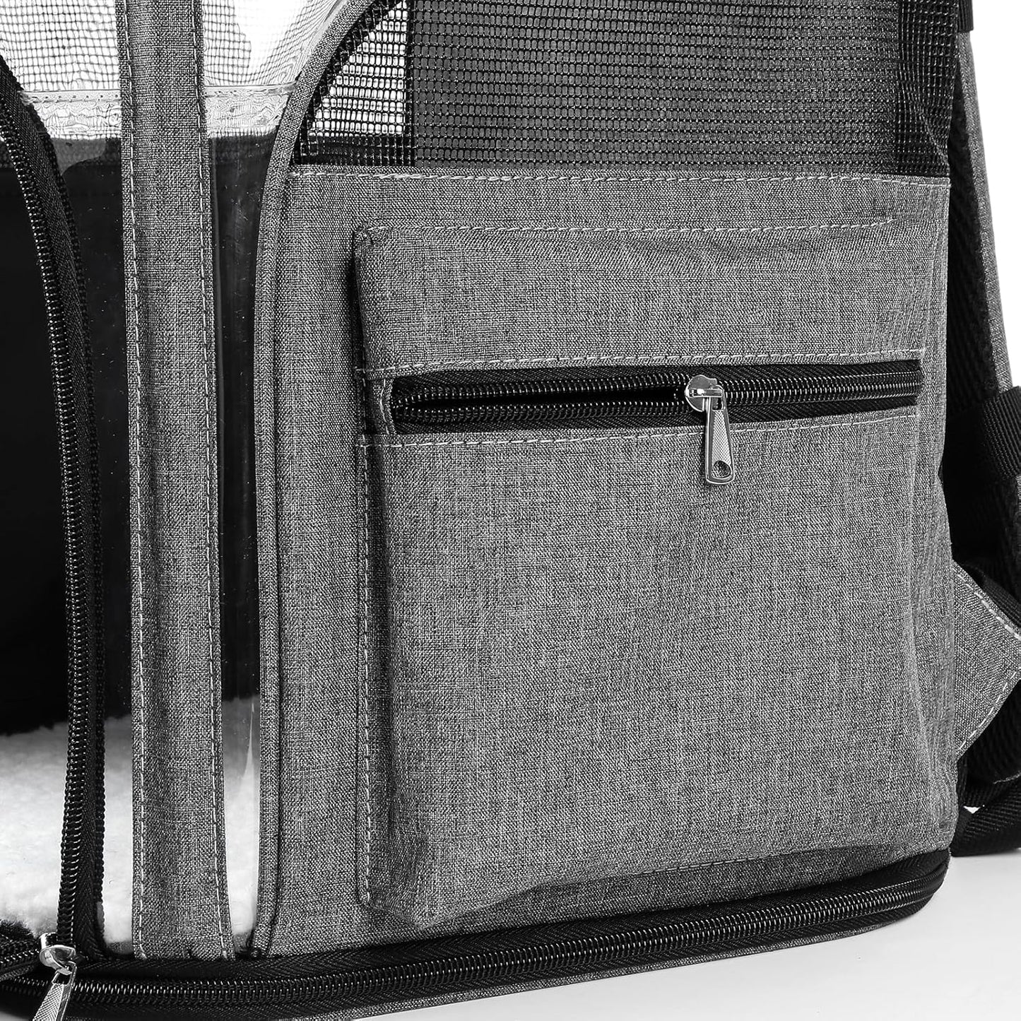 Cat Carriers Dog Carrier Pet for Small Medium Cats Dogs Puppies up to 25 Lbs, TSA Airline Approved Soft Sided, Collapsible Travel Puppy - Black Grey (L: 15.8" LX12.6 WX19.7 H, Pink)