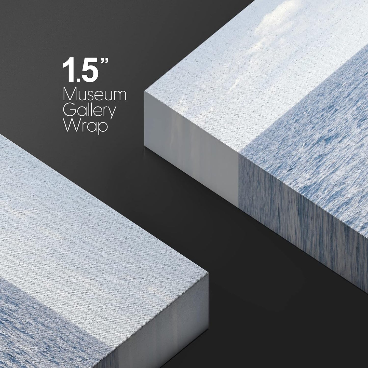 wall26 Canvas Print Wall Art Tropical Ocean Sea Water Horizon Blue Whale Nature Animals Photography Realism Rustic Scenic Landscape Wilderness Colorful for Living Room, Bedroom, Office - 24"x36"